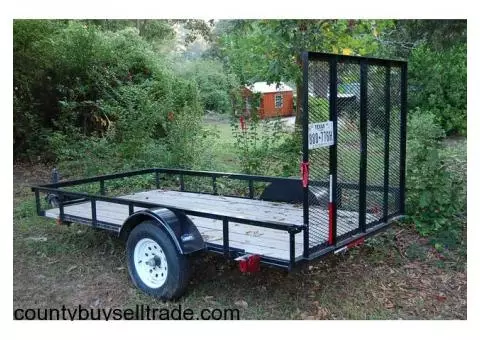5 x 10; utility trailer with gate